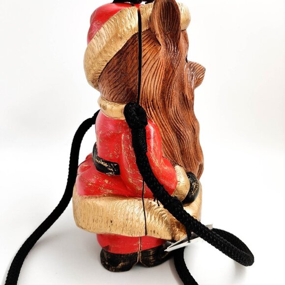 Timmy Woods Santa Dog Yorkie Limited Edition Miniaudiere Bag - Picture 7 of 10